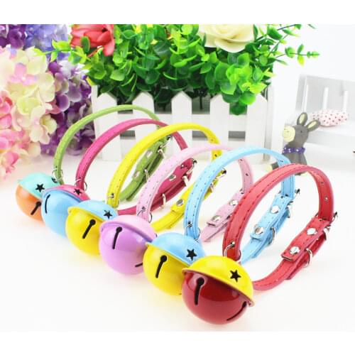 Cute Big Bell Dog Collar for Small Dogs Pet Accessories Sphinx Cat Collar Fashion Pug Chihuahua Puppy Collar Dropshipping Center