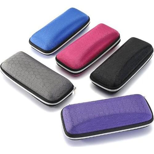 Fashion Newly Protable Rectangle Zipper Sunglasses Hard Eye Glasses Case Protector Box Eyewear Cases Bags