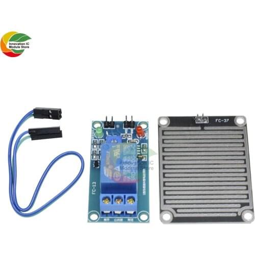 12V Raindrops Rain Sensor Controller Module Power Relay Switch Control Board M35 Weather Monitor Humidity Sensor for Arduino
