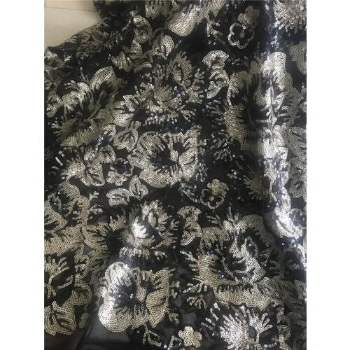 Nigeria Mesh Lace Fabric L-688688 High Quality French Sequin Embroidery Tulle Lace Fabric Latest African Net Laces Wedding