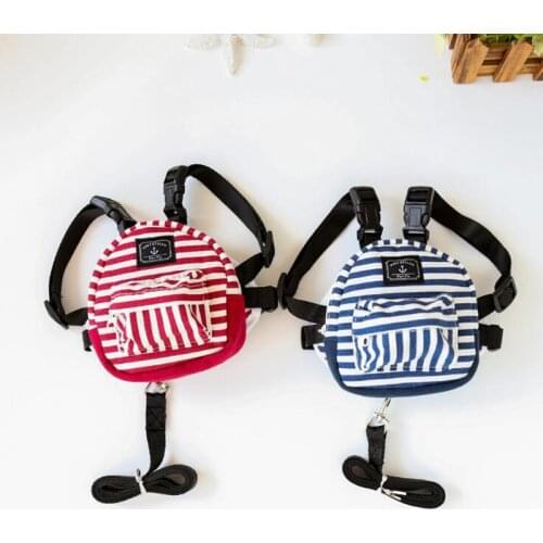 New Denim Striped Pet Dog Backpack Travel Carrier For Puppy Cat With Harness Leash Outdoor Backpack For Small Dog Carrier Bag