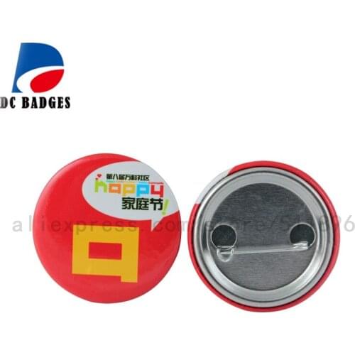 Wholesale 1.5"(37mm)1,000 Metal Pin Badge Material,without logo design,only the button parts