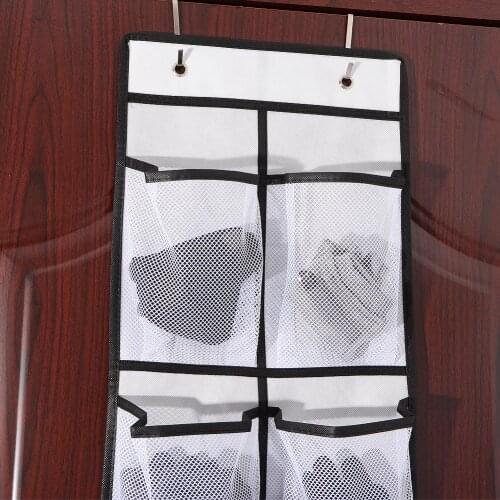12 Large white Mesh Pockets Hanging Shoe Organiser Rack Tidy Hanging Bags Wall Bag Home Room Shoes Slippers Storage Box Supplies