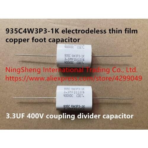 Original new 100% 935C4W3P3-1K electrodeless thin film copper foot capacitor 3.3UF 400V coupling divider capacitor (Inductor)
