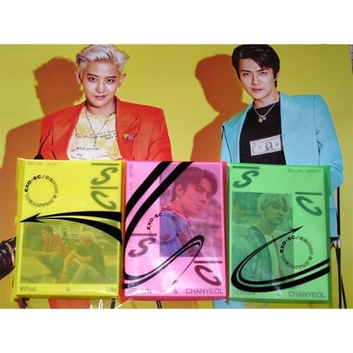Signed EXO SC SeHun Chanyeol autographed What a Life mini 1ST ALBUM K-POP 79