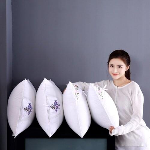 Pillow Microfiber Filling Lavender and Jasmine Medicine Pack Neck Pillow Core for Sleeping Bed Pillow Cushion Core Inner
