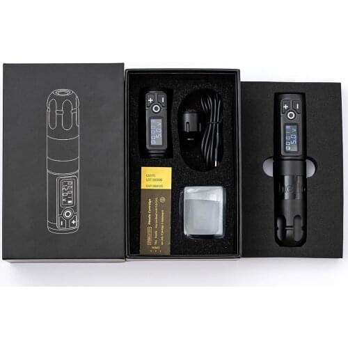 Full Tattoo Pen Machine Set Japan Motor Tattoo Equipments Kit with Battery and RCA Parts