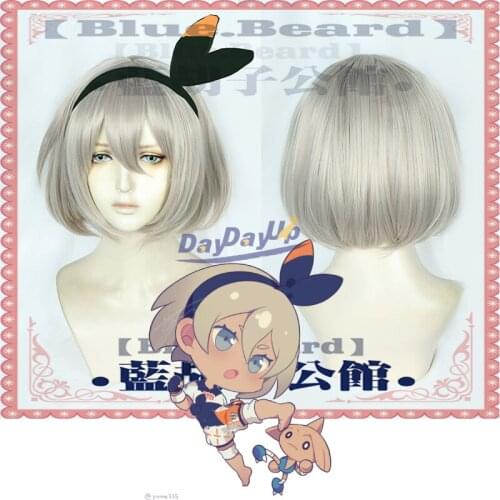Sword Shield Hero bea linen gray Short Cosplay Role Play Heat Resistant Synthetic Hair Carnival Halloween Party + Free Wig Cap