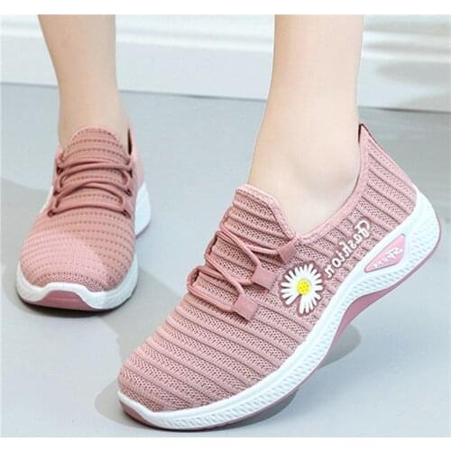 Gym Sports Shoes Female Sneakers Woman Running Shoes for Outdoor Breathable Chunky Antislip Light Soft Flats Zapatos De Mujer