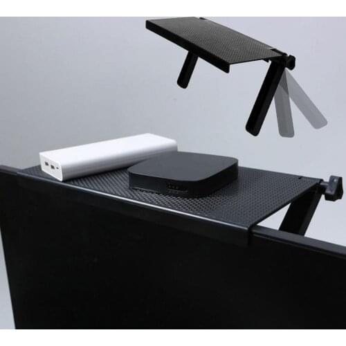 50% Off Storage Rack Adjustable Strong Bearing Capacity Concave-convex Design Computer Screen Storage Bracket for Desktop