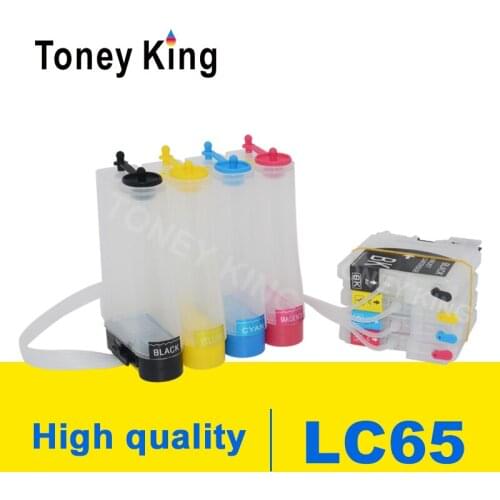 Toney King LC11 LC16 LC38 LC61 LC65 LC67 LC980 LC990 LC1100 CISS Ink Supply System For Brother DCP-J140W 145C 165C 185C Printer