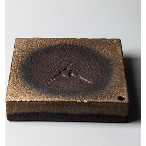 LUWU traditional ceramic teapot trivets square chinese teapot holder porcelain tea pot stand accessories