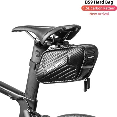 ROCKBROS Bike Saddle Bag Rear bicycle Bags Shockproof Refletive Large Capatity Seatpost MTB Back Bike Bag Bicycle Accessories