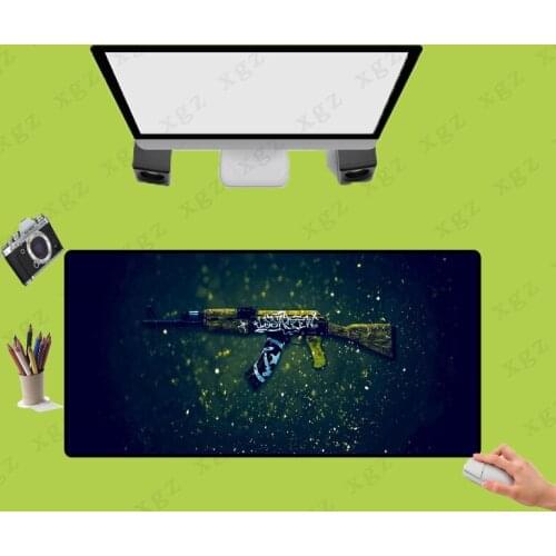 XGZ Large Size 400X900MM Green Gaming Keyboard Mouse Pad Laptop Keyboard Pad High Quality Game Gun Rubber Speed Pad for CS