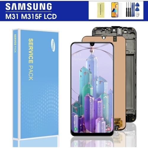 6.4" Original M31 lcd For Samsung galaxy M31 M315 SM-M315F/DS LCD Display Touch Screen Digitizer Assembly Replacement