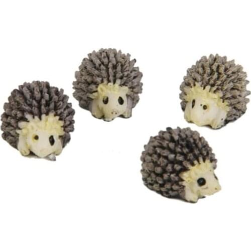 10pcs/pack Desk Decoration Mini Hedgehog for Desk/Table/Miniature Dollhouse Bonsai Fairy Garden Landscape Decorative
