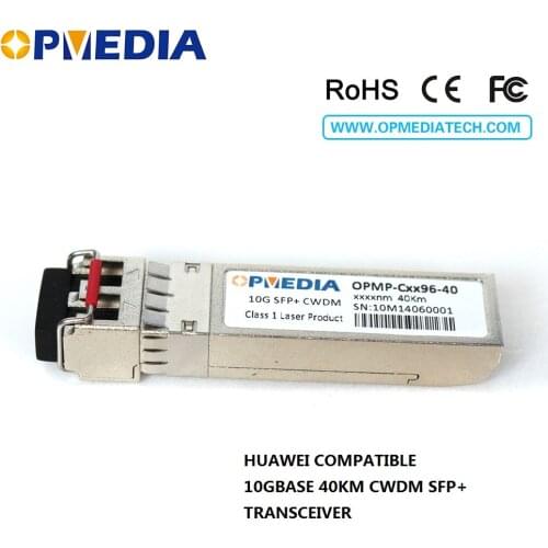 10GBASE CWDM ER SFP+ transceiver,10G 40KM 1470~1610nm SFP+ ER optical module,LC connector,DDM,Compatible with HuaWei equipments