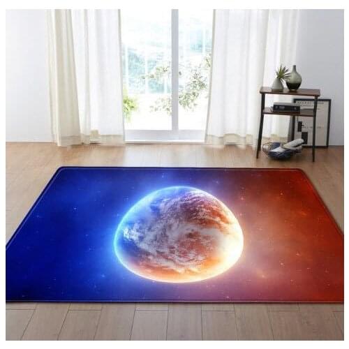 3D Creative Door Mat Moon Plant Carpet Printing Hallway Carpets Bedroom Living Room Tea Table Rug Kitchen Bathroom Antiskid Mats