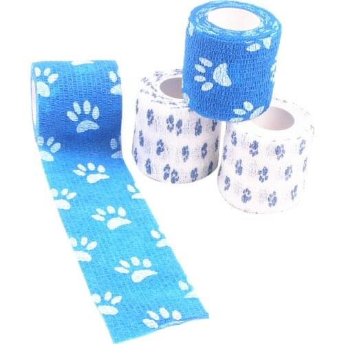4 Pieces Self-Adhesive Bandages Athletic Pet First Aid Tapes