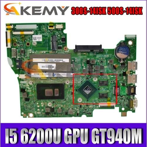 Akemy 14292-1 448.06701.0011 For Lenovo 300S-14ISK 500S-14ISK Laptop Motherboard CPU I5 6200U GPU GT940M 100% Test Work