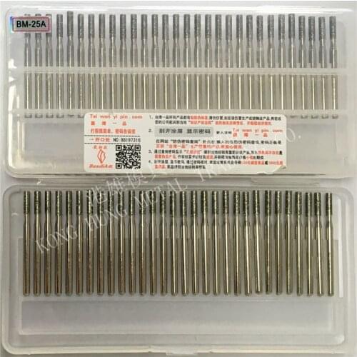 30pcs/set Diamond Grinding Burrs BM-25A mounted points Rotary Tool Engraving Etching Abrasive tool Dremel Accessories