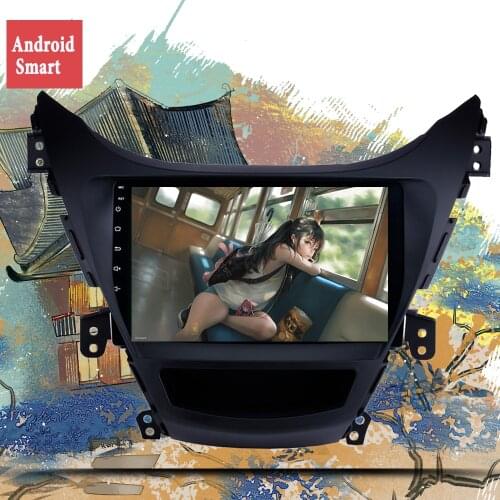 6G + 128G Android 10.0 Car DVD Player For Hyundai Elantra 2011-2013 Car Radio GPS Navigation WIFI RDS IPS Multimedia Player 2din