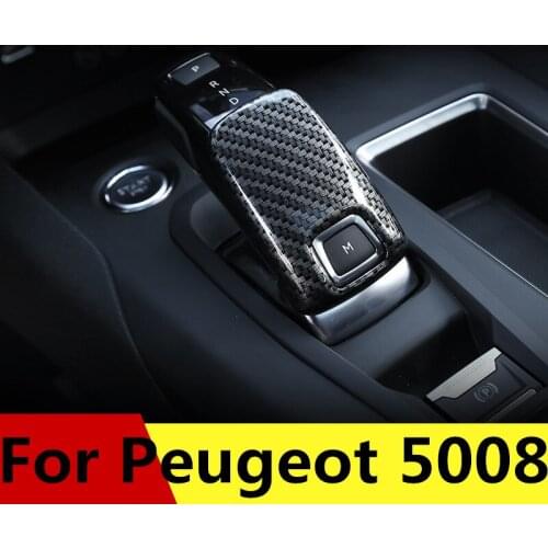 Car styling Middle Control Gear sticker gear decorative stickers Gear Decorative Interior decoration For Peugeot 5008 2017-2019