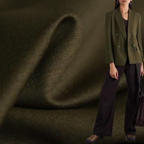 White waxberryLight Coffee Twill Worsted Wool Fabrics Garment Materials Women Suits Pants DIY Sewing Tailor Cloth Freeshipping