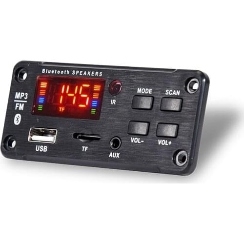 Wireless Bluetooth 5.0 MP3 WMA FLAC APE Decoder Board Audio Module Support USB TF AUX FM Audio Radio Module For Car accessories