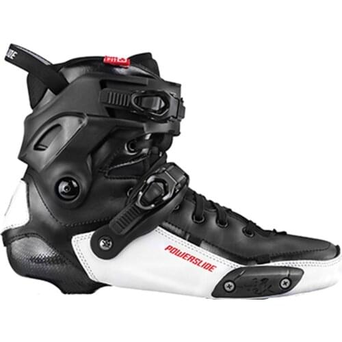 2020 Original Powerslide TAU TRINITY Boot Carbon Fiber Slalom Speed Inline Skates Up Shoes Free Skating Patines Only Boot