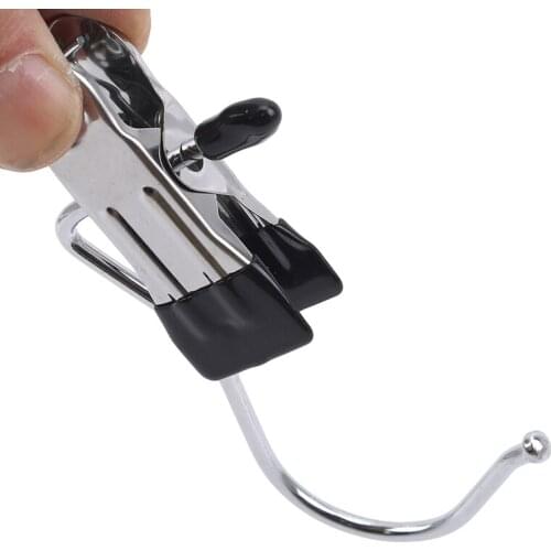 Black Towel Hanging Clips Home Travel Portable Storage Hangers Rack Clip On Hooks Loops Hand Towel Hangers Clothes Folder