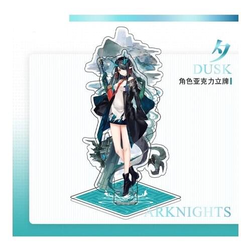 Anime Game Arknights Dusk Cosplay Decoration Student Cosplay Stand Figure Model Plate Creative Cute Acrylic Desktop Toy