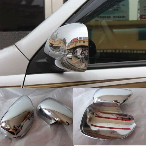 Chrome Rear-view Side Mirror Cover For Toyota Land Cruiser Prado FJ120 2003-2009 Model Accessories