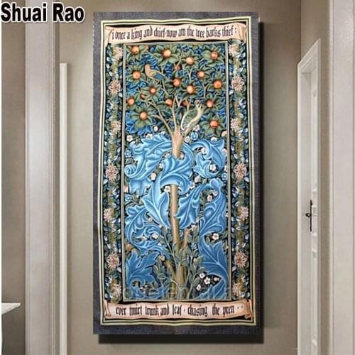 Flower Magnolia Diamond Painting Cross Stitch Resin Full round Round drill Mosaic crystal diamond Embroidery large size wall art