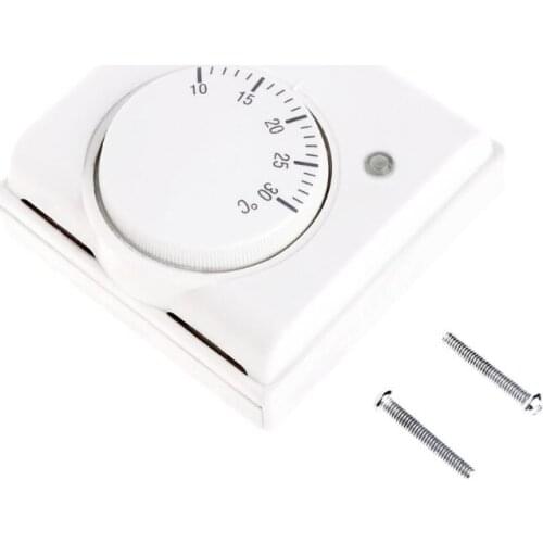 Room Floor Temperature Controller Mechanical Central Heating Thermostat 220V AC