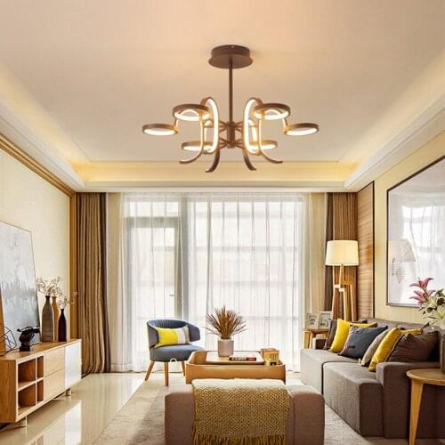 Chandelier post modern creative shaped bedroom study living room home warm fashion Indoor Lighting RC Dimmable led chandelier