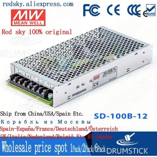 Steady MEAN WELL SD-100B-12 12V 8.5A meanwell SD-100 12V 102W Single Output DC-DC Converter