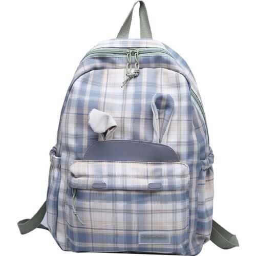 Fashion Girl College School Bag Casual New Simple Women Backpack Striped Book Packbags for Teenage Travel Shoulder Bag Rucksack