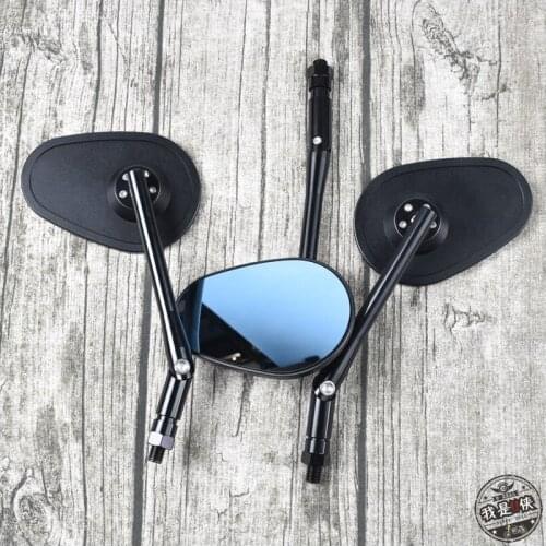 Motorcycle Modified Large Field of View Aluminum Alloy Anti-glare Rearview Mirror Reflector