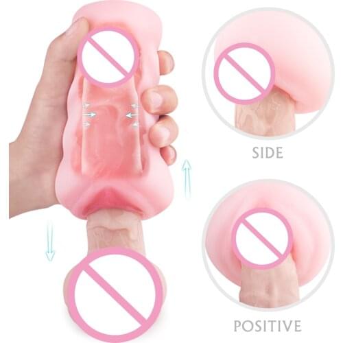 Male toy sex toy male masturbation cup rubber silicone vagina female artificial vagina male plane bottle toy sex for men adultos