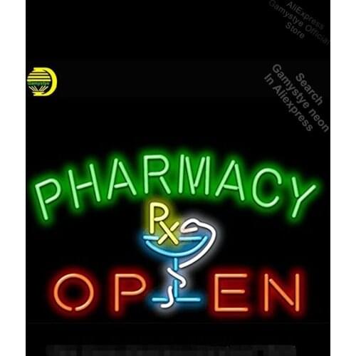 Neon Sign for Pharmacy Open Neon Light Sign Beer Bar Pub light Advertise Display Neon Bulbs Decorative Neon Decoration Cold Neon