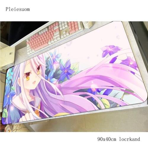 No Game No Life mousepad Mass pattern gaming mouse pad 90x40cm computer gamer large mat best seller laptop desk protector pads