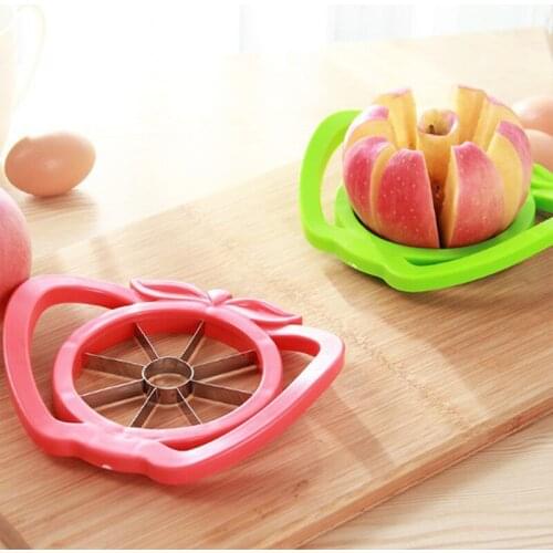 New Kitchen Assist Apple Slicer Cutter Pear Fruit Divider Tool Comfort Handle For Kitchen Apple Peeler