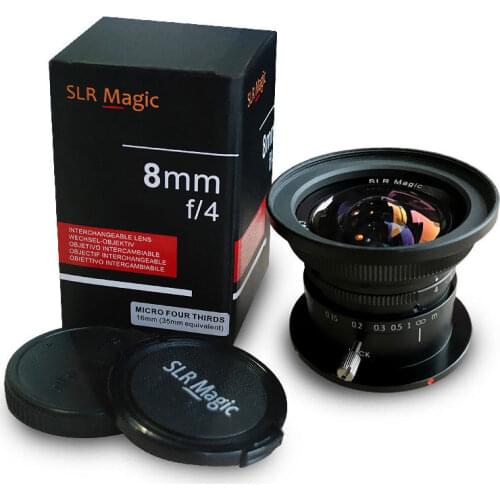 SLR Magic 8mm F4.0 Manual Focus Fixed Prime Lens Ultra Wide Angle Camera lens for M4/3 Mount Panasonic Olympus