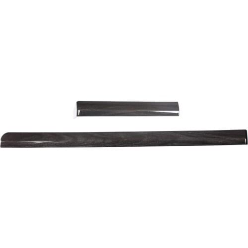 Car ABS Black Wood Grain Interior Passenger Side Decoration Strip Trim for Toyota Prado FJ150 150 2018-2020