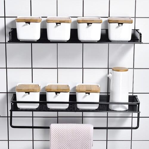 Practical Bathroom Pole Shower Storage Rack Holder Organizer Bathroom Shelves Shower Shampoo Tray Single Tier Shower Head Holder