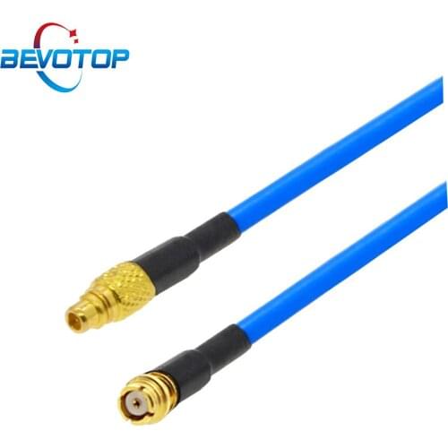 Straight MMCX Male Plug to SMP Female Jack Semi-flexible RG405 Pigtail Jumper RF Connector Adapter Coaxia Cable