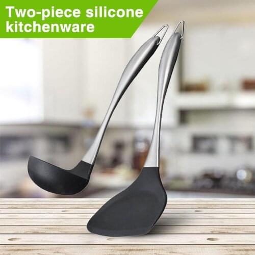 Silicone Kitchenware Heat-resistant Non-stick Silicone Shovel/Soup Spoon for Home Cooking Tools