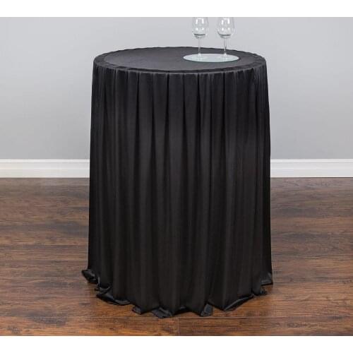 High Top Cocktail Tablecloth Chiffon Stretch Tablecloth for Folding Tables Round Table Skirts With Table Covers For Wedding