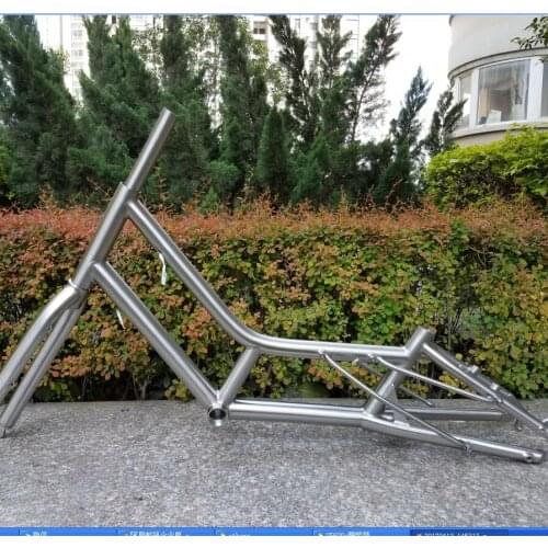 XACD titanium bike frame with fork, newly designed titanium MTB bike for disable kids, custom titanium frame for medical child